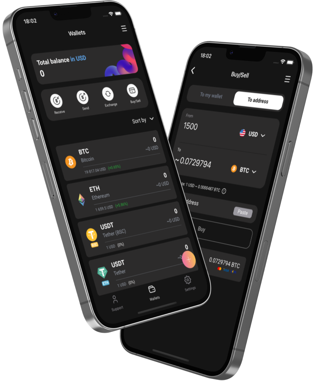 Paily Wallet iOS App Examples